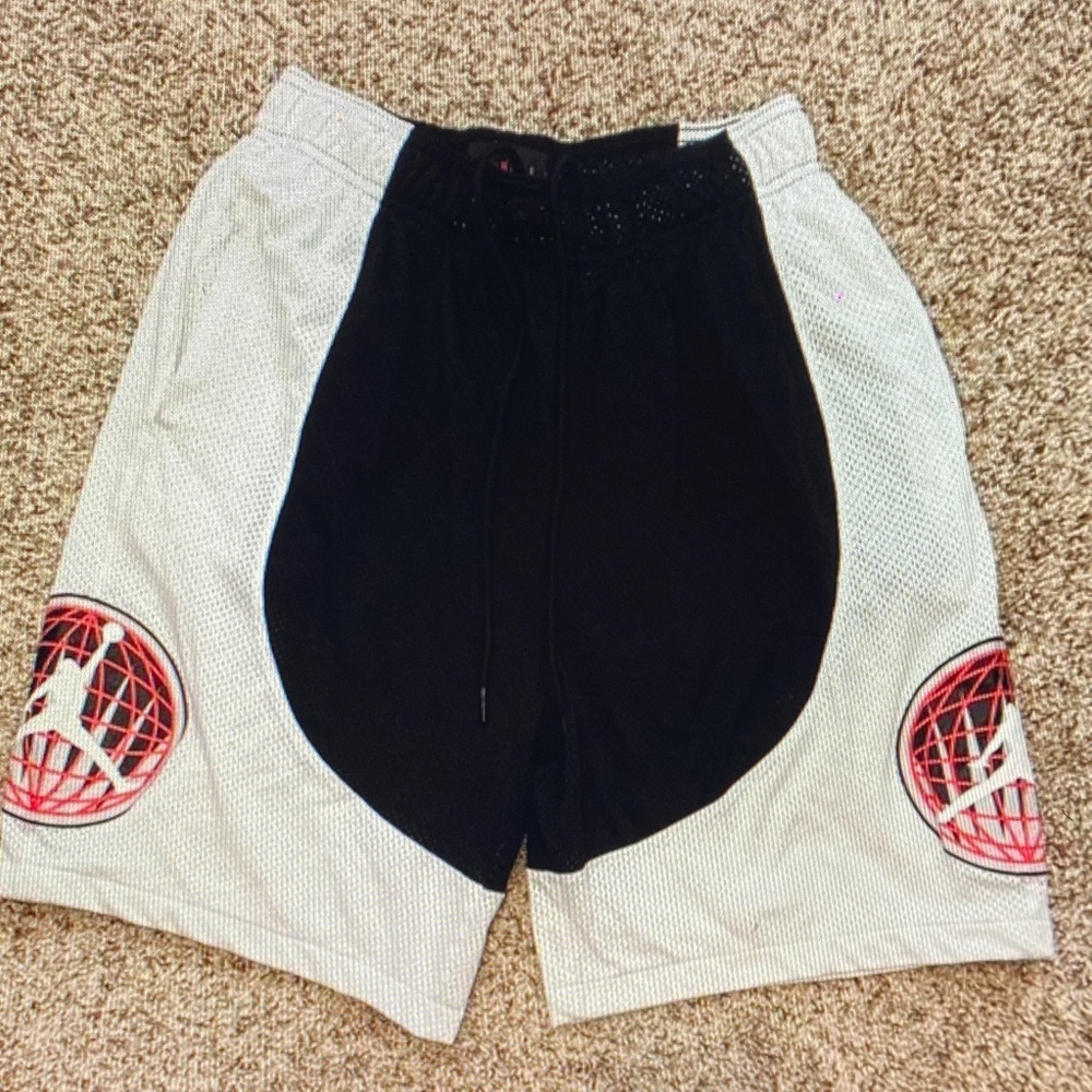 Jordan Black and White Athletic Shorts